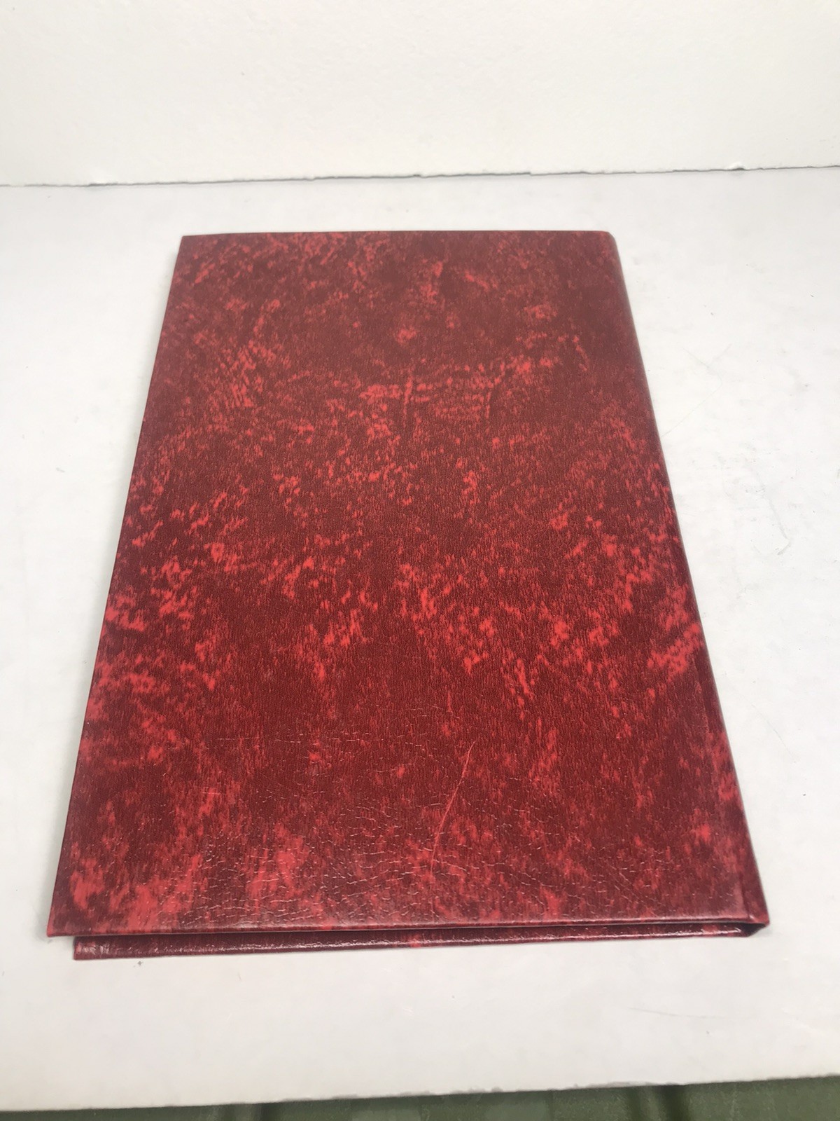Mead Ledger Vintage Red Blank Bank Account Book Receipts Junk Journal Rare