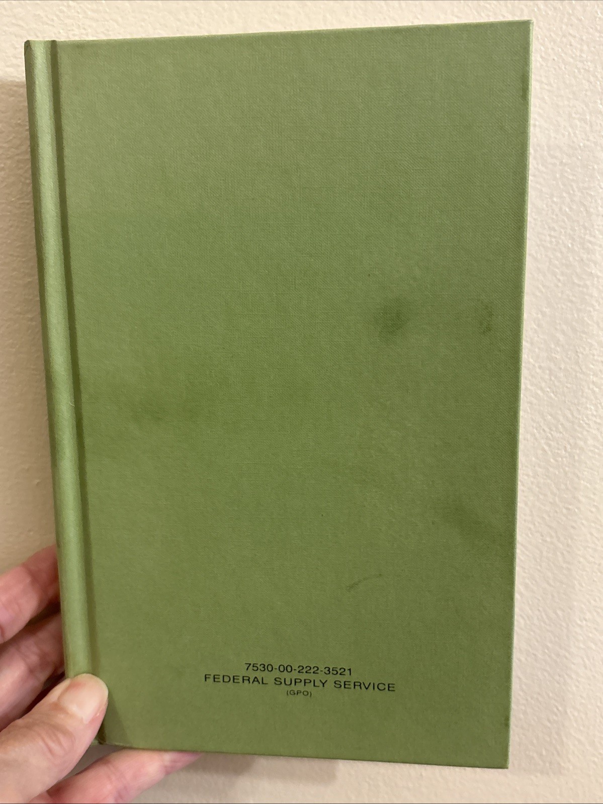 Notebook Book Federal Supply Service 7530-00-222-3521 8″ x 5″ Lined Unused