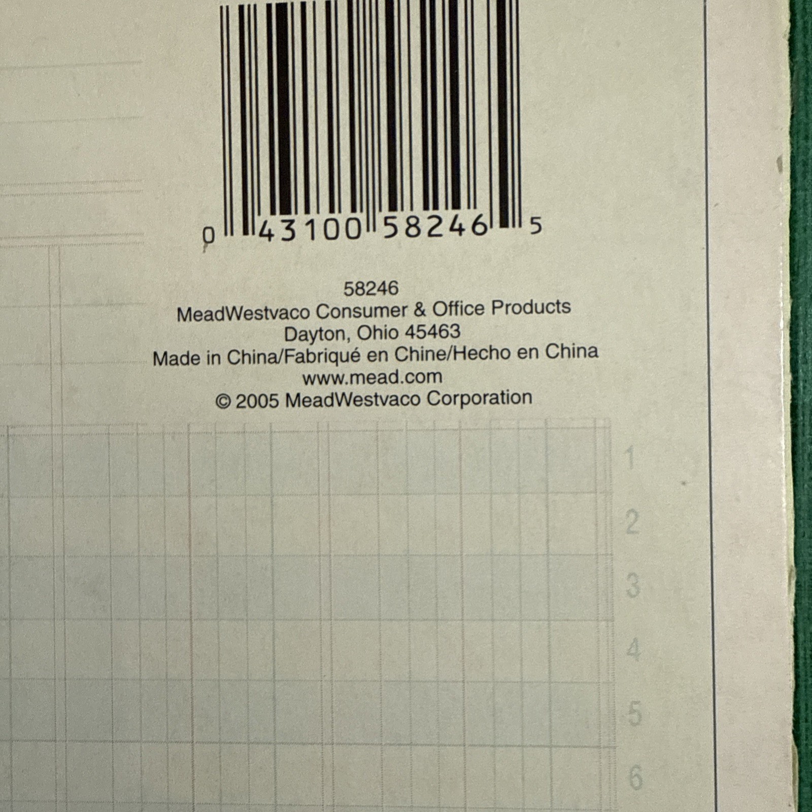 Set Of 5 Vintage Columnar Paper Pads Wilson Jones Boorum & Pease Mead 1968 1986