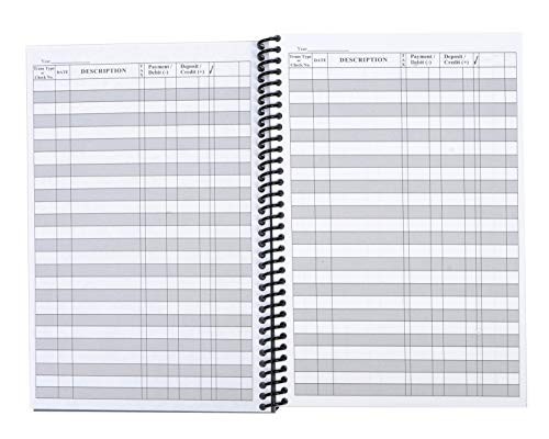 Premium Check Book Register & Debit Card Ledger Notebook – Expense Tracker, 2 Pc