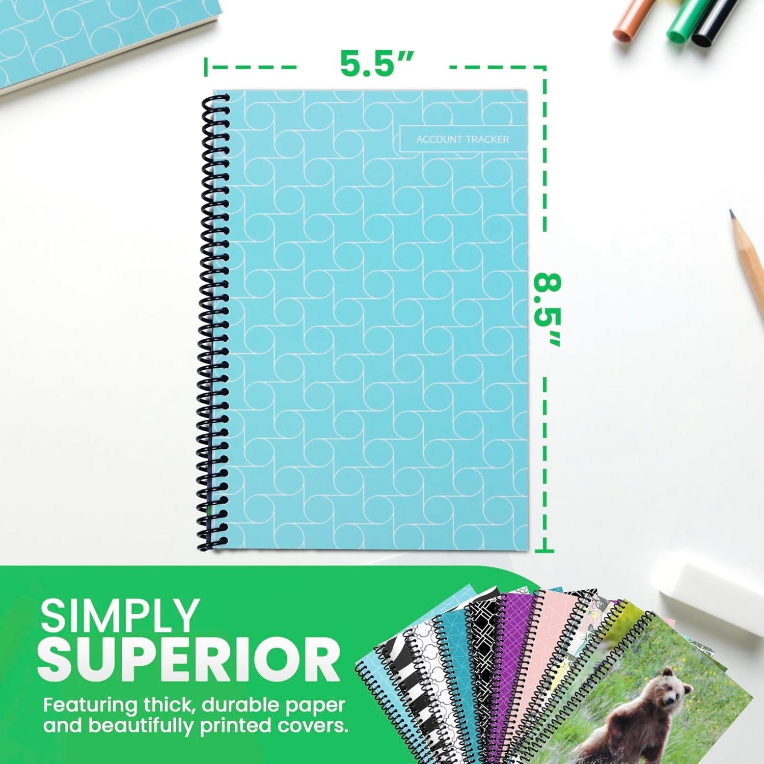 Deluxe Debit Card Ledger Notebook – 1 Pack, 2600 Lines for Organized Finances