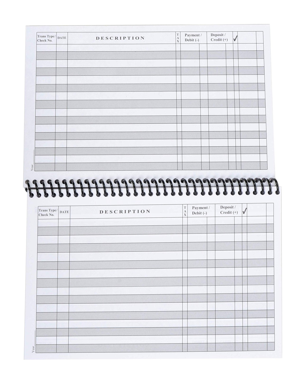 Simple Account Tracker Big Checkbook Register & Financial Ledger Debit Car…