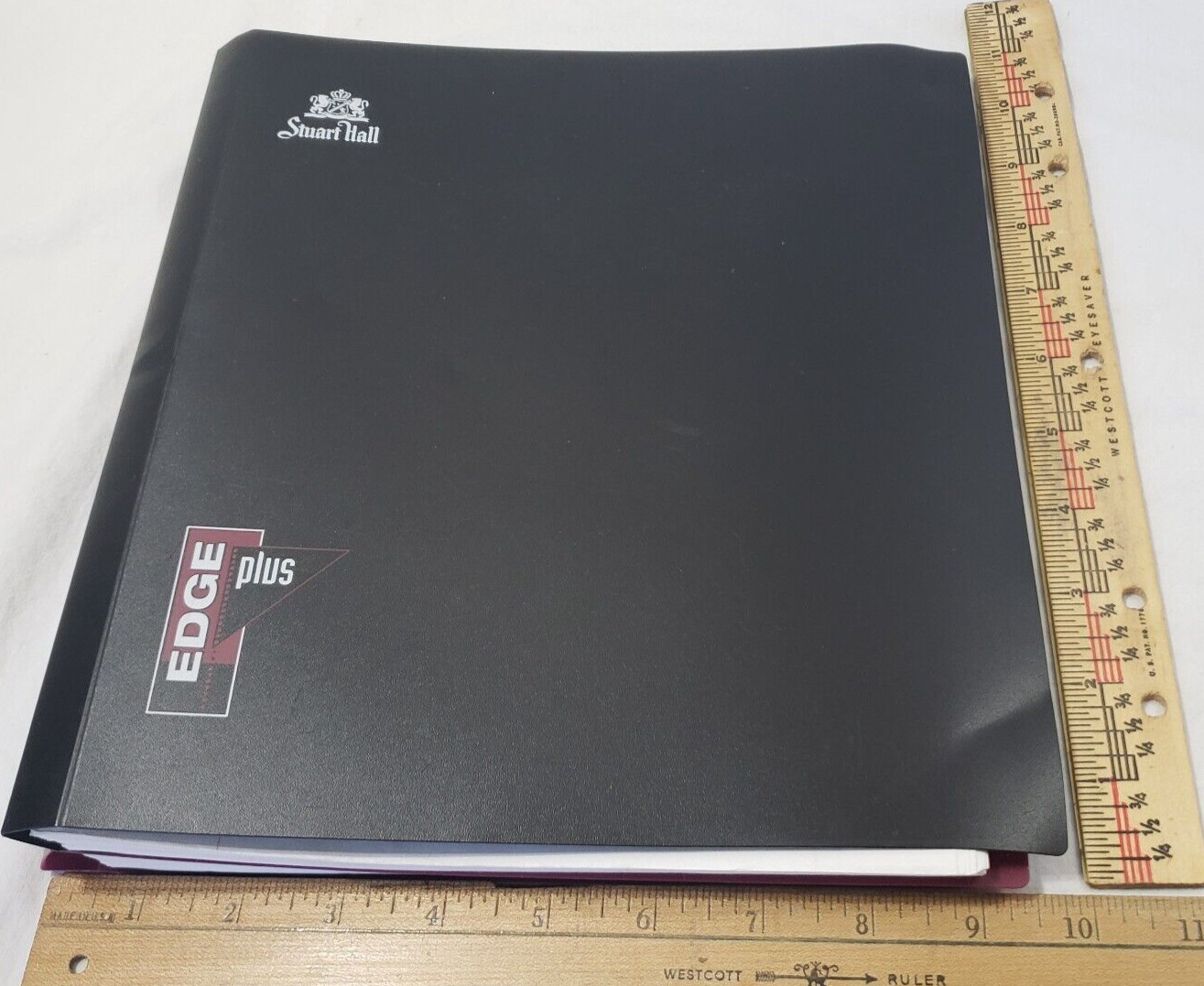 2 Stuart Hall EDGE Plus Spiral 1 Subject Perforated Notebook plastic cover 51620