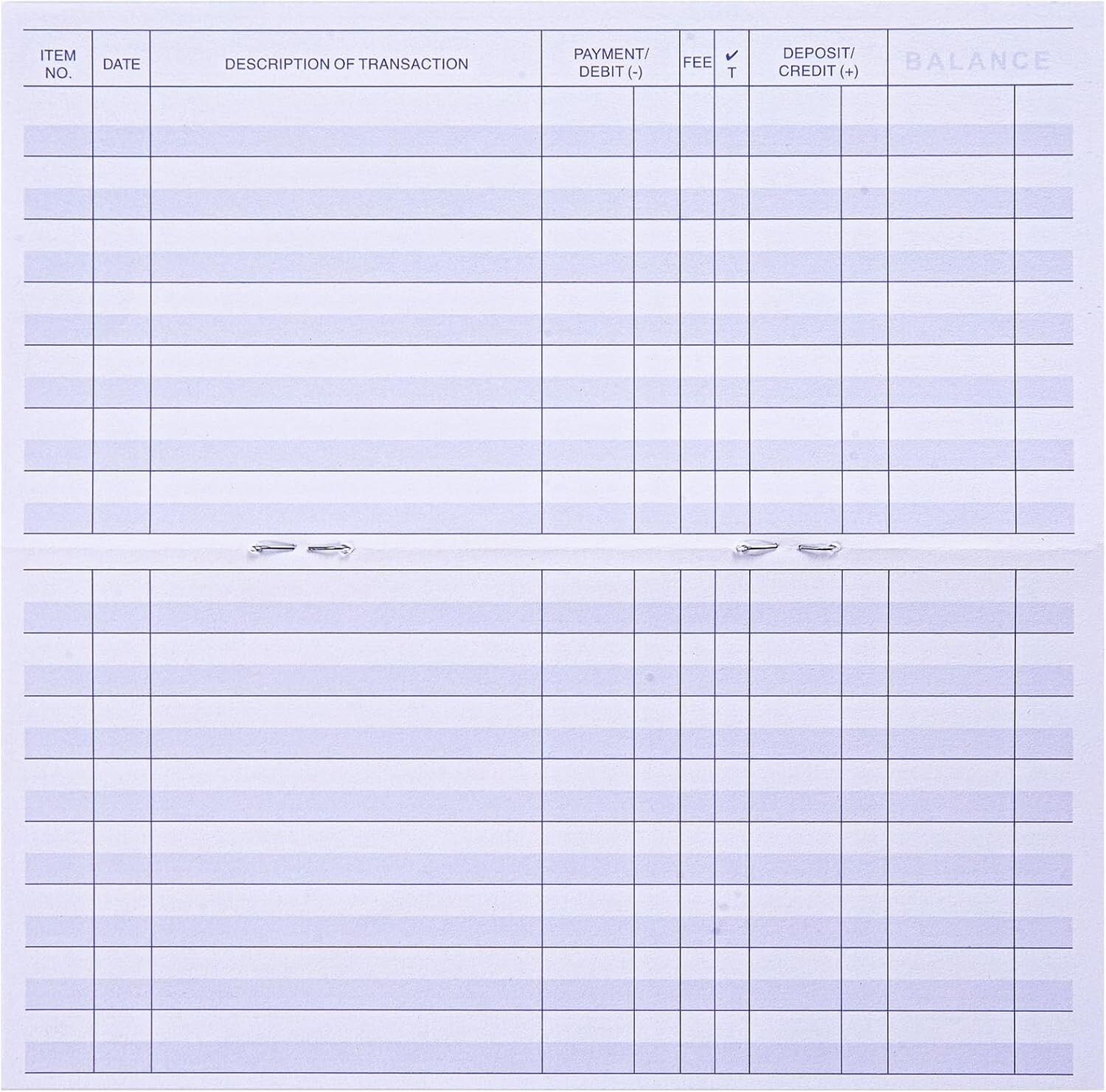 24-Pack Easy Read Check Registers for Personal Finance Tracking – 3″ x 6″
