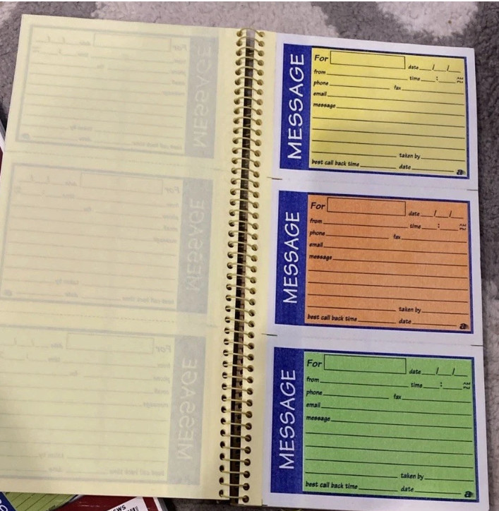 Adams phone messages book, Write ‘N Stick, 2 part Carbonless(K9)