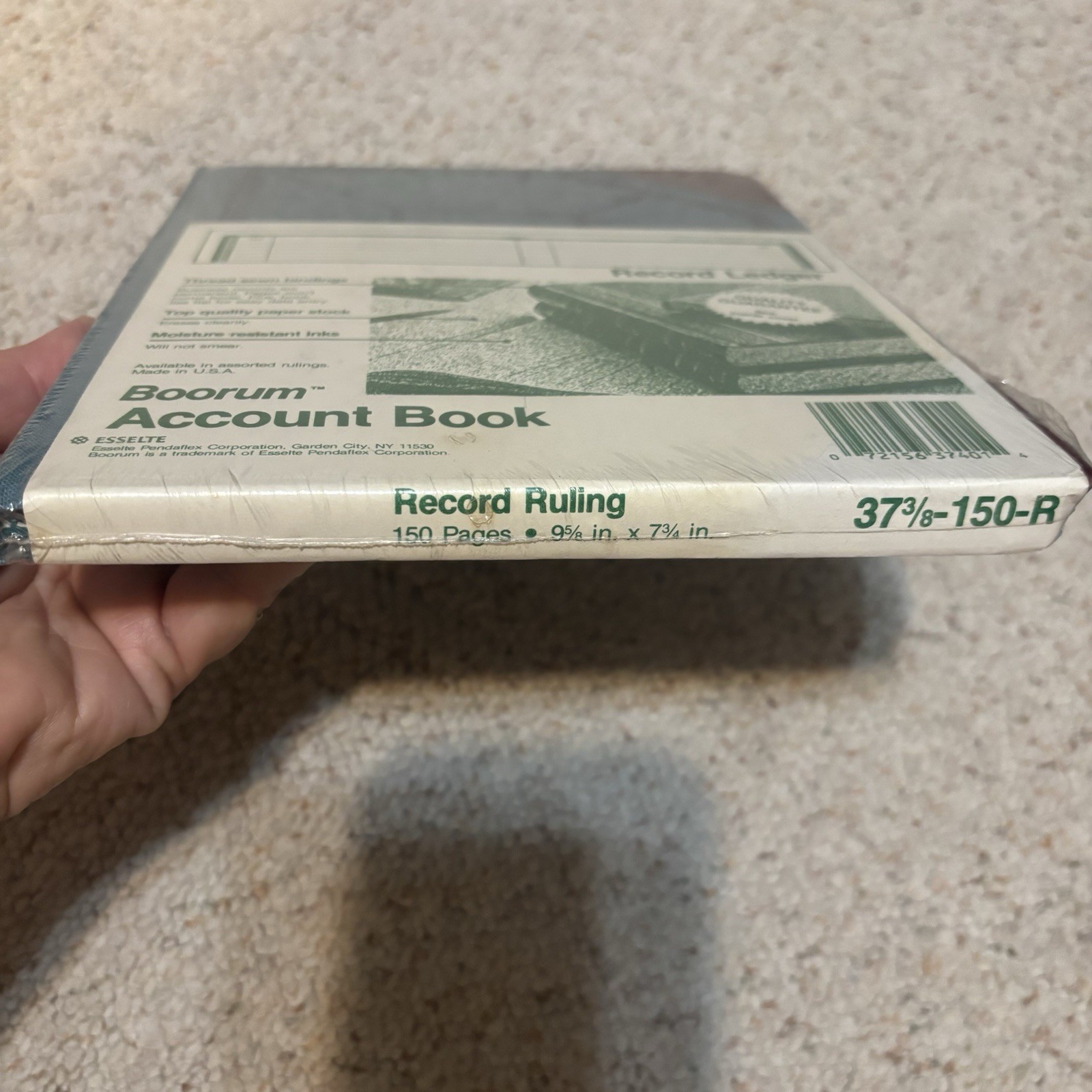 Vintage Boorum Account Book Record Ledger -Sealed- No 37 3/8 150 Pages USA