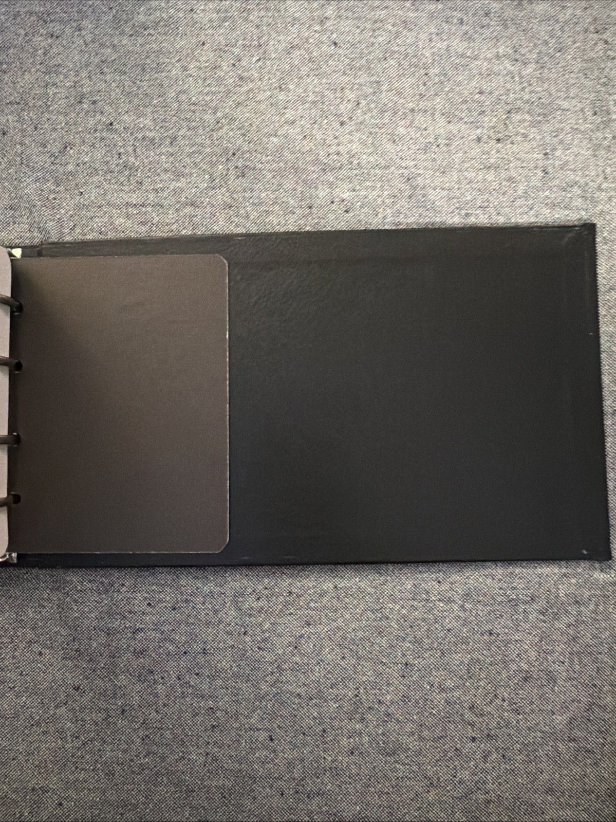 Vintage Black Ledger Binder with Blank Ledger Pages and A-Z Tabs