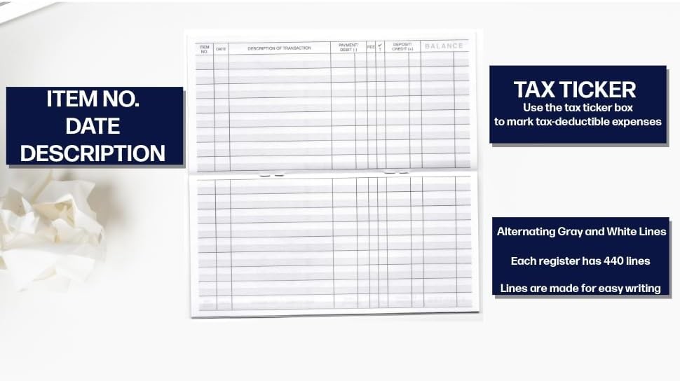 Checkbook Register Ledger 2026 2027 2028 Calendar Expense Tracker Made USA