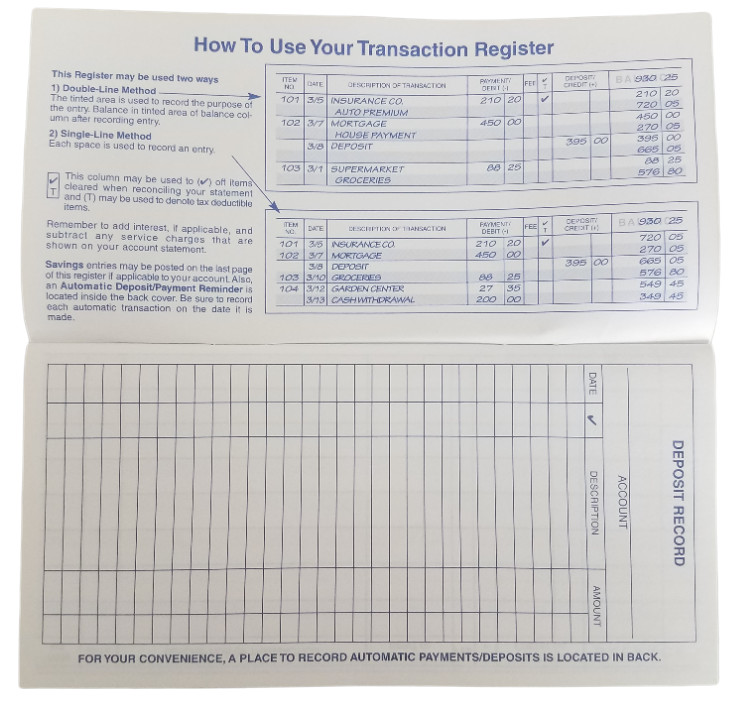 10 Checkbook Transaction Registers 2023 2024 2025 Calendar Check Book Register