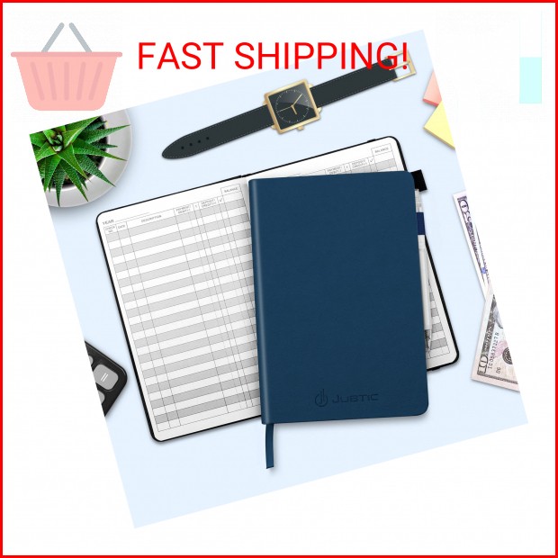JUBTIC A5 Check Registers for Personal Checkbook, Ledger Transaction Registers L