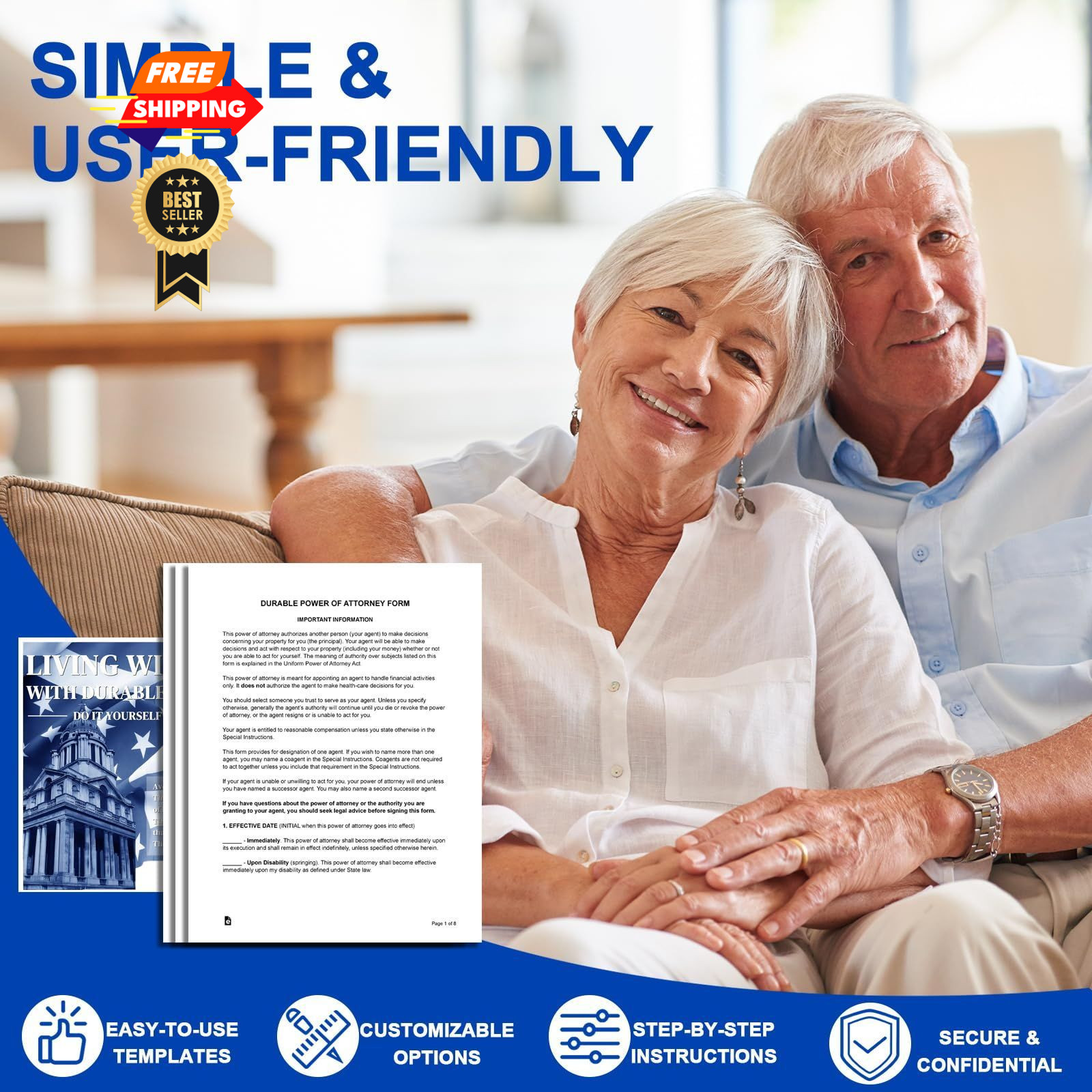 ZHUKEYONG Legal Documents Kit, Durable Power of Attorney, Healthcare…