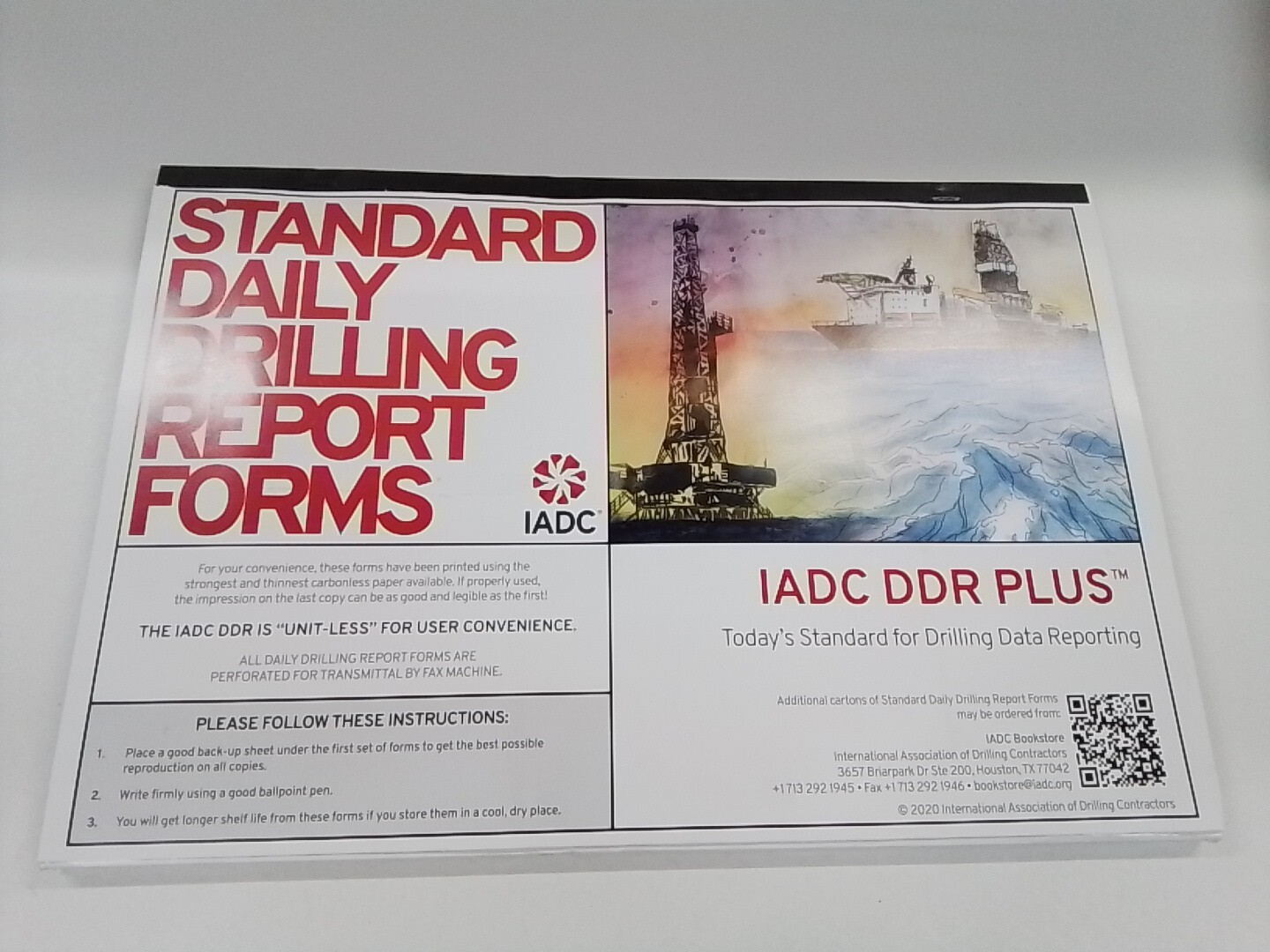 lot of 4 IADC Standard Daily Drilling Report DDR PLUS drill Oil Gas 2T6 English