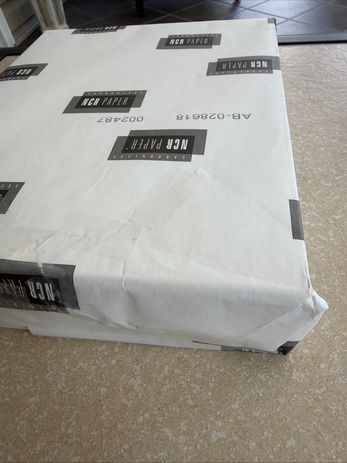 250 Sets NCR Paper 5887 Collated 2 Part White Canary 8.5 x 11 Carbonless Sheets