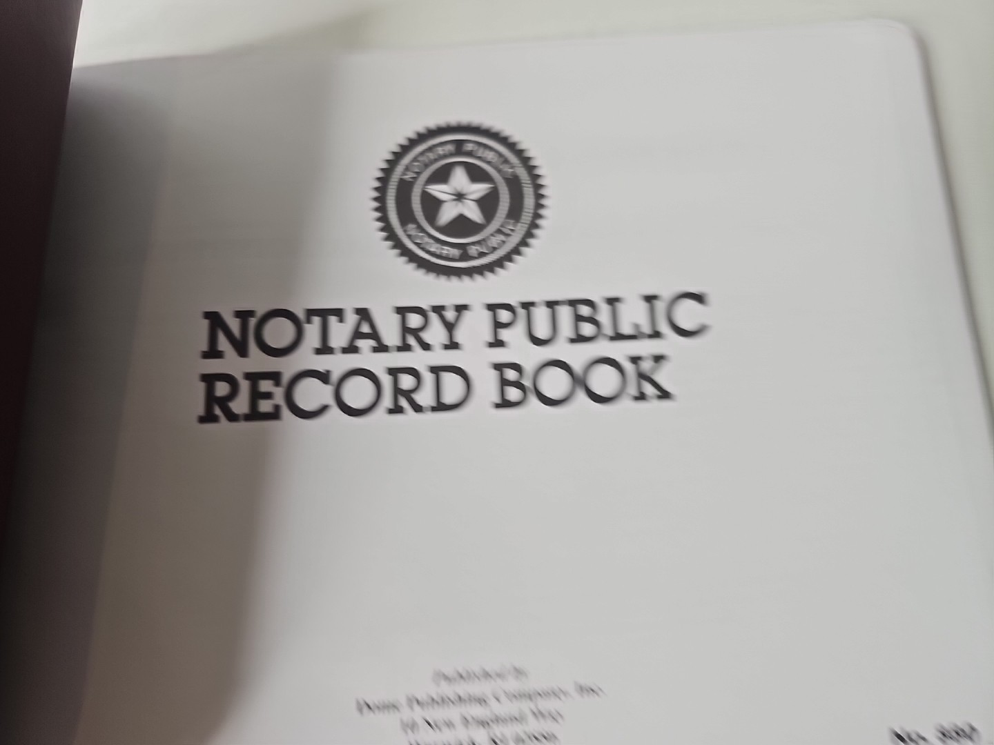 Dome Notary Public Record Book, 522 entries