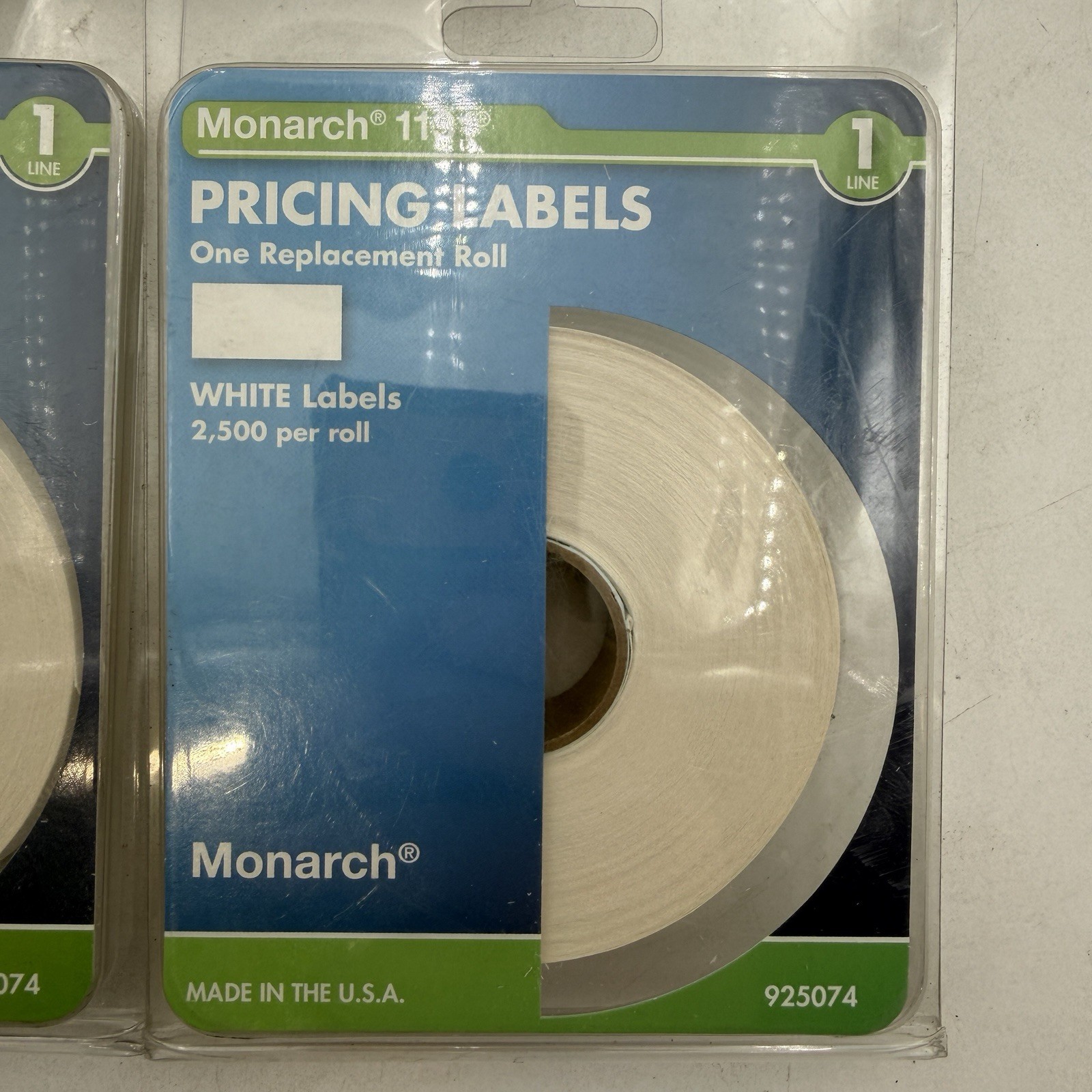 3 pack Monarch 1131 Pricing Labels 925074 1 Line White 2500 Roll