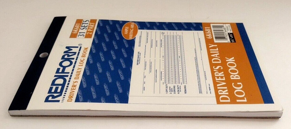Rediform Driver’s Daily Logs Duplicates with Carbons 31 Sets 2 Part 6K681
