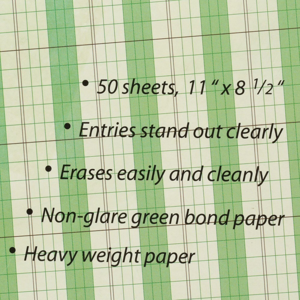 Ledger Paper with Columns for Accounting Bookkeeping Office Supplies