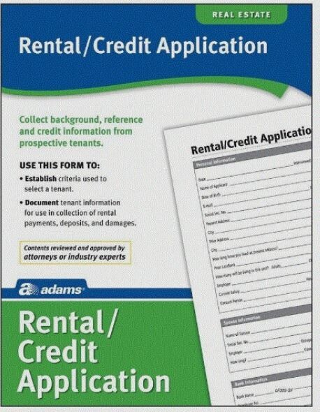 Adams Rental and Credit Application Form, Forms and Instructions