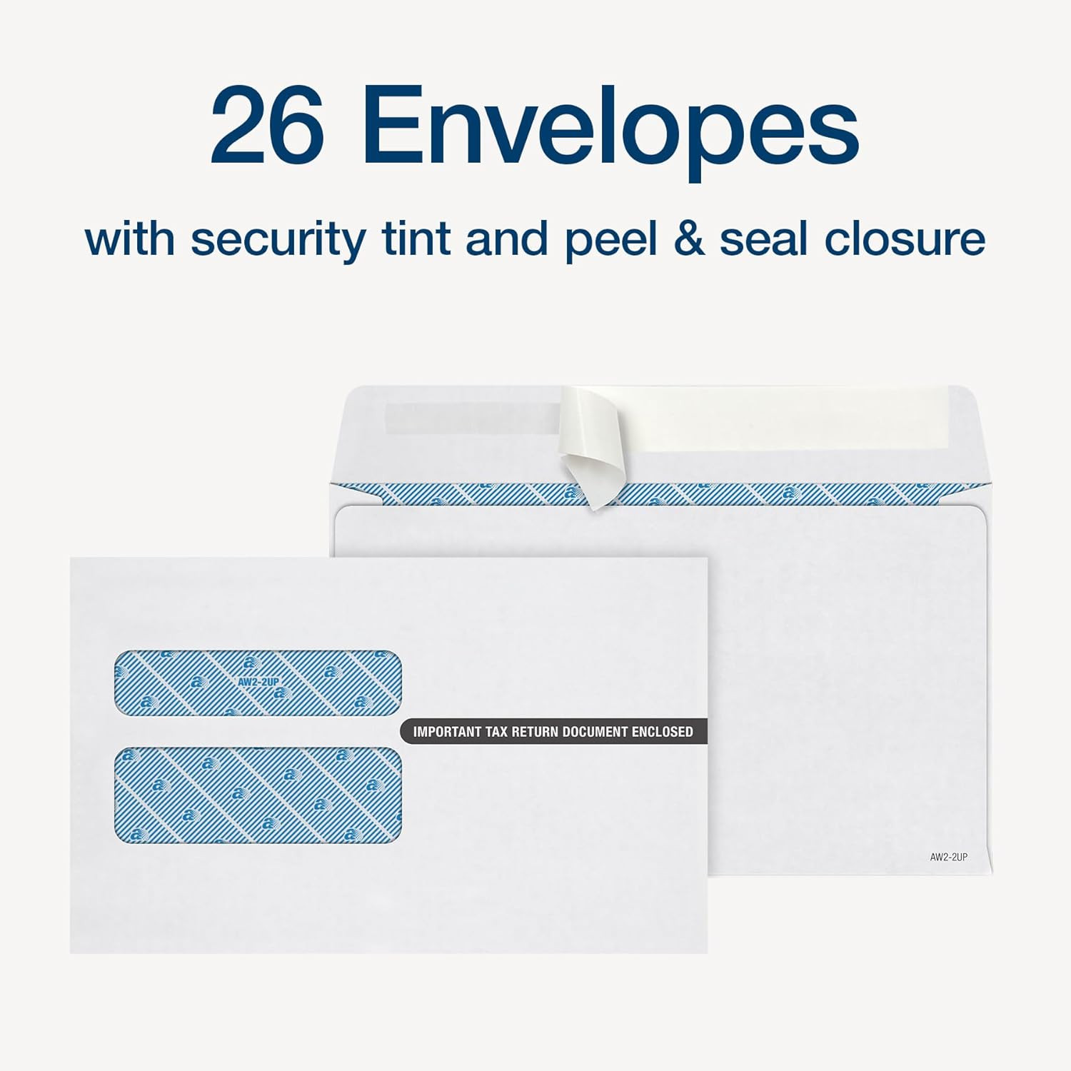 W-2 Forms 2025, 6-Part Kit for 26 Recipients, Includes 26 Envelopes, 3 W-3 Forms