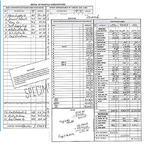 Dome DOM600 Bookkeeping Record Book Weekly 128 Pages 9 x11 Inches, Brown
