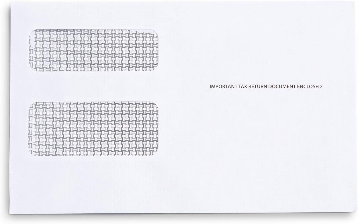 500 pc 1099 MISC Tax Envelopes for QuickBooks Laser Forms 5 5/8 x 9 Gummed Flap