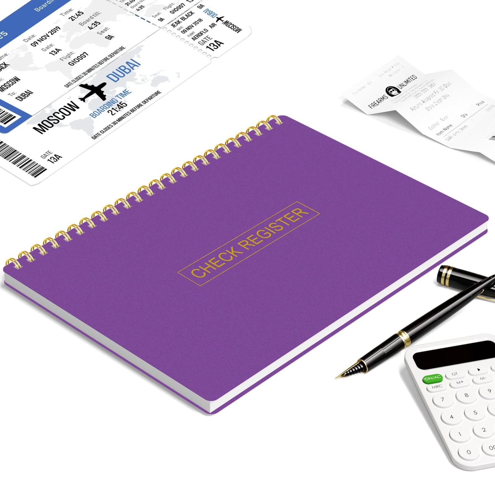 Check Registers for Personal Checkbook, Transaction Expense Ledger Log Book f…