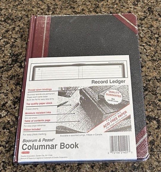 Boorum & Pease Columnar Book Record Ledger Hardcover Acid Free Paper NEW Sealed