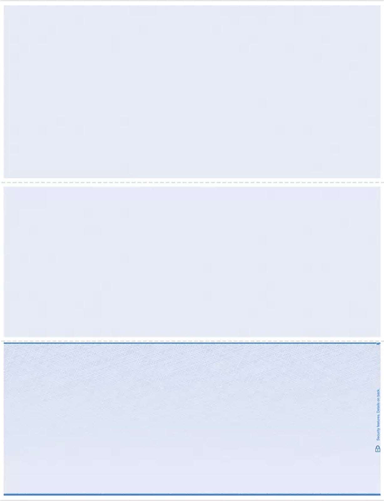 DLB833 Blank Laser Check Bottom Format – 500 checks