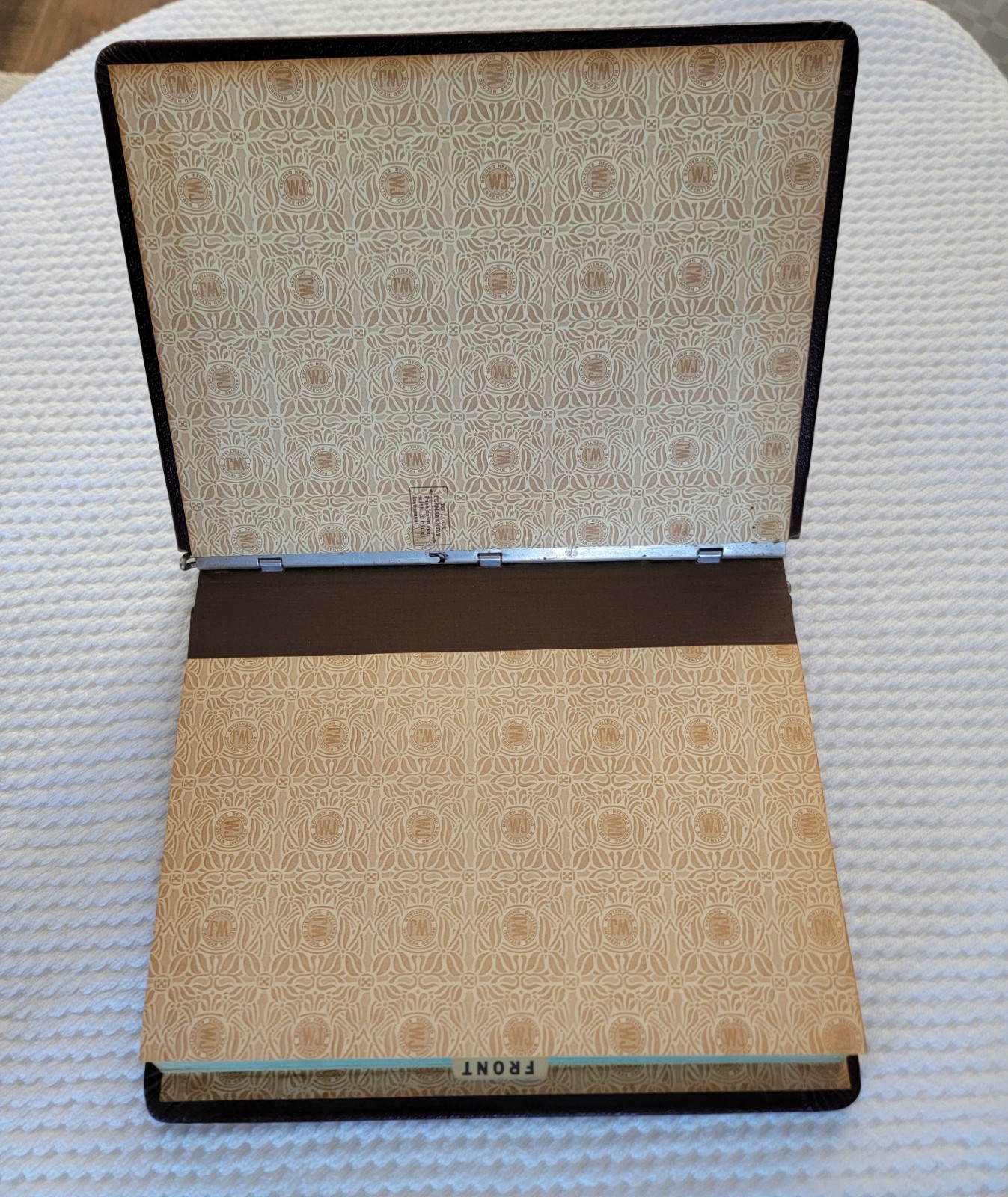 Antique Wilson-Jones Office Ledger Binder 1940s Hickman Office Equipment