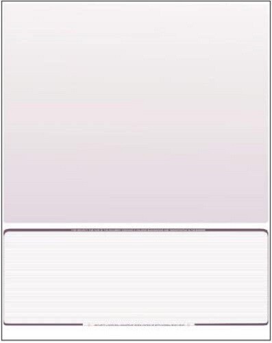 250 Blank Check Stock Paper – Check on Bottom – Burgundy Pinstripe
