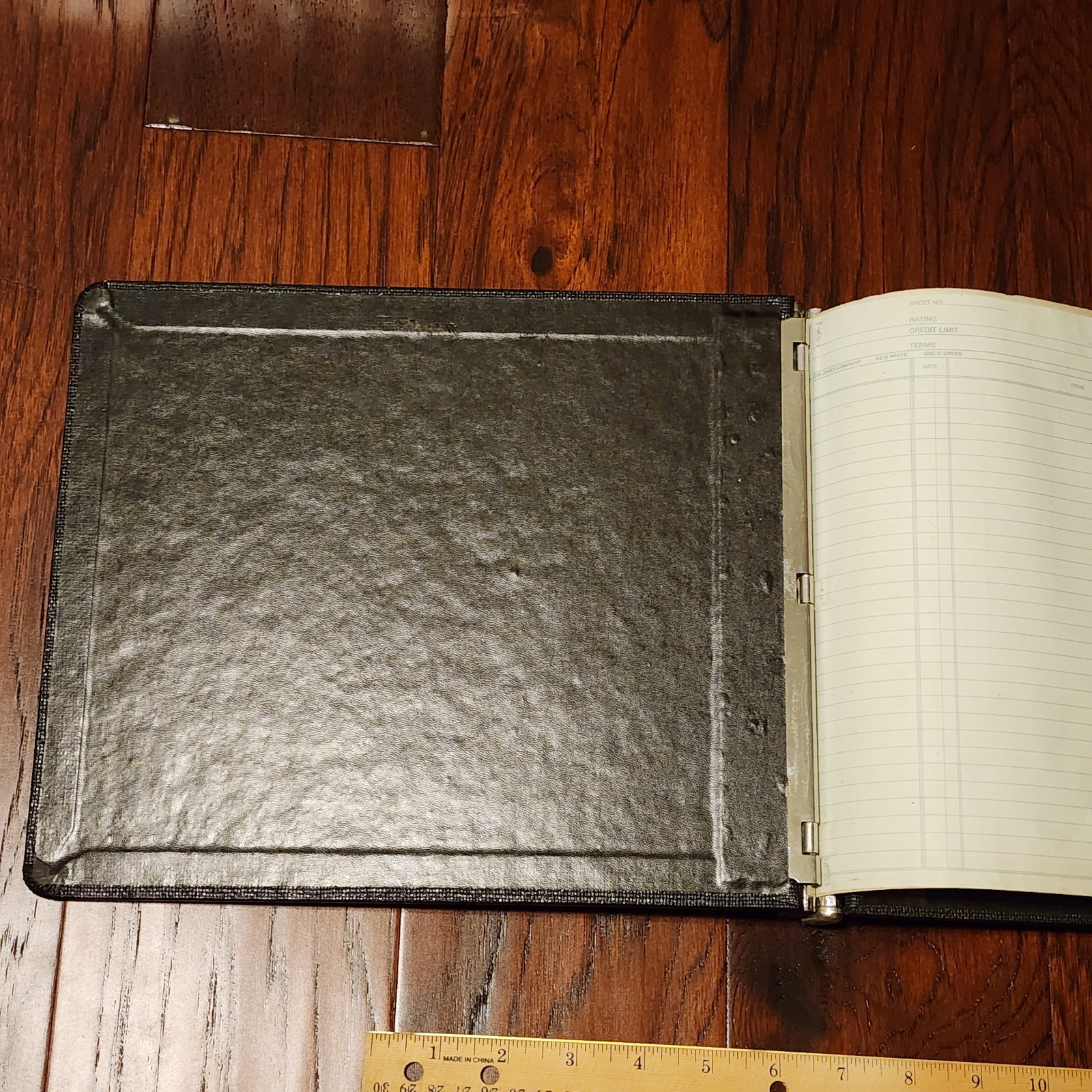 Vintage General Chicago R41-40 Vinyl Guarded Post Binder Ledger Metal Locking Hi