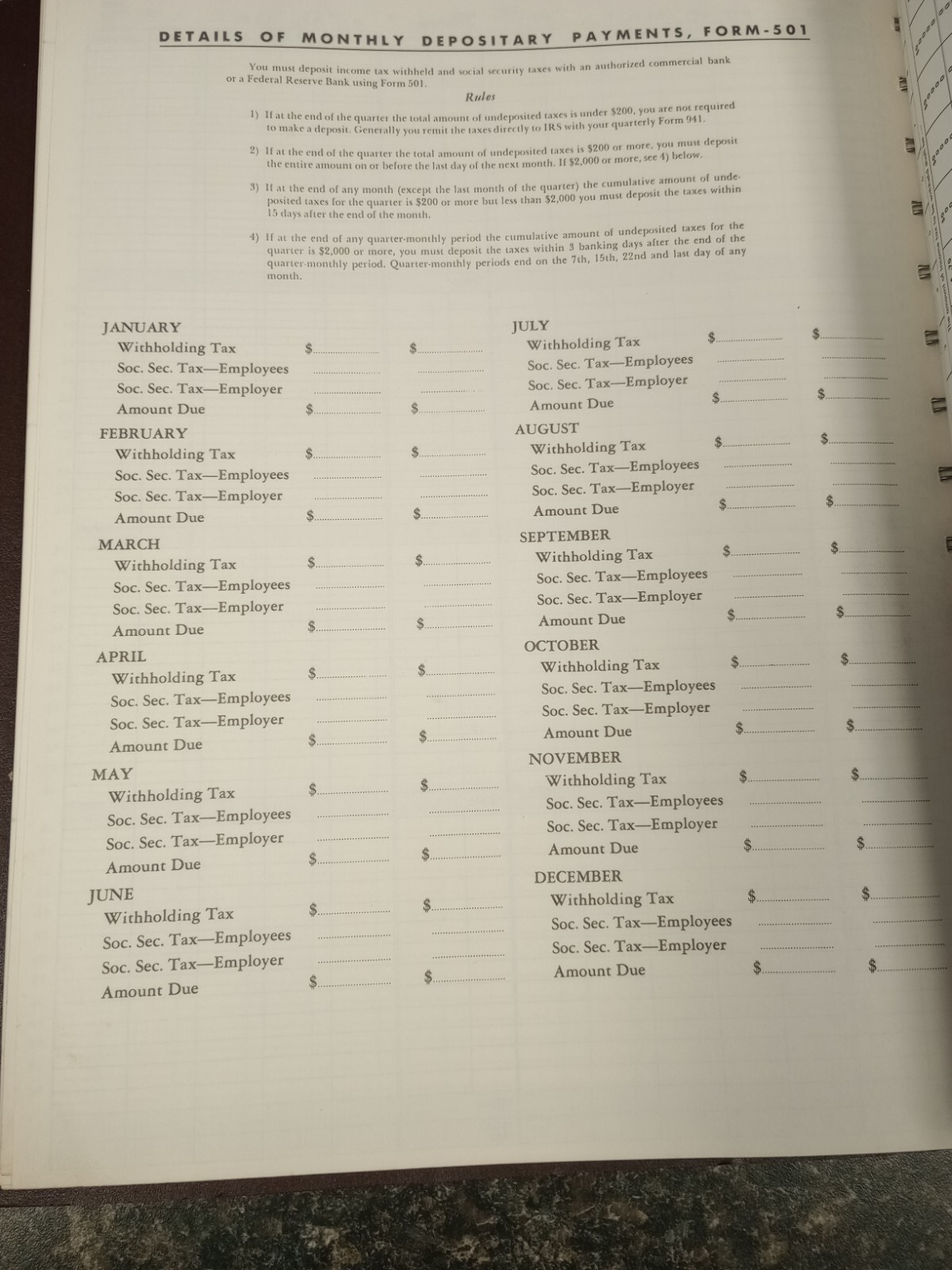 Vtg. Dome DOM600 Bookkeeping Record Book Weekly 128 Pages 9 x 11 Inches, Brown