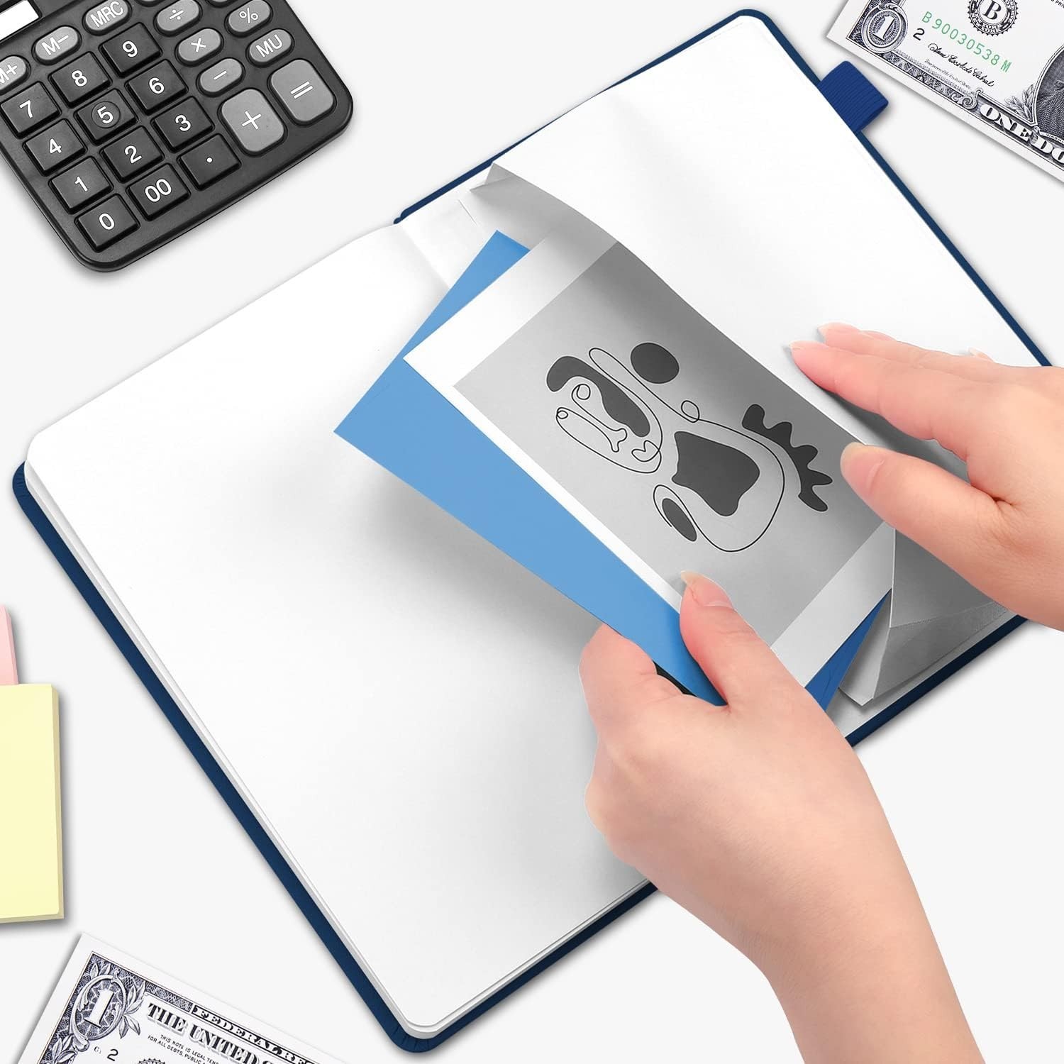 Undated Budget Tracker Notebook for Easy Money Management and Tax Preparation