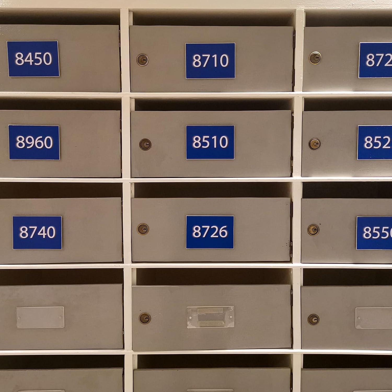 2001 to 3000, 3001 to 4000 Consecutive Number Stickers Inventory Label Black Num