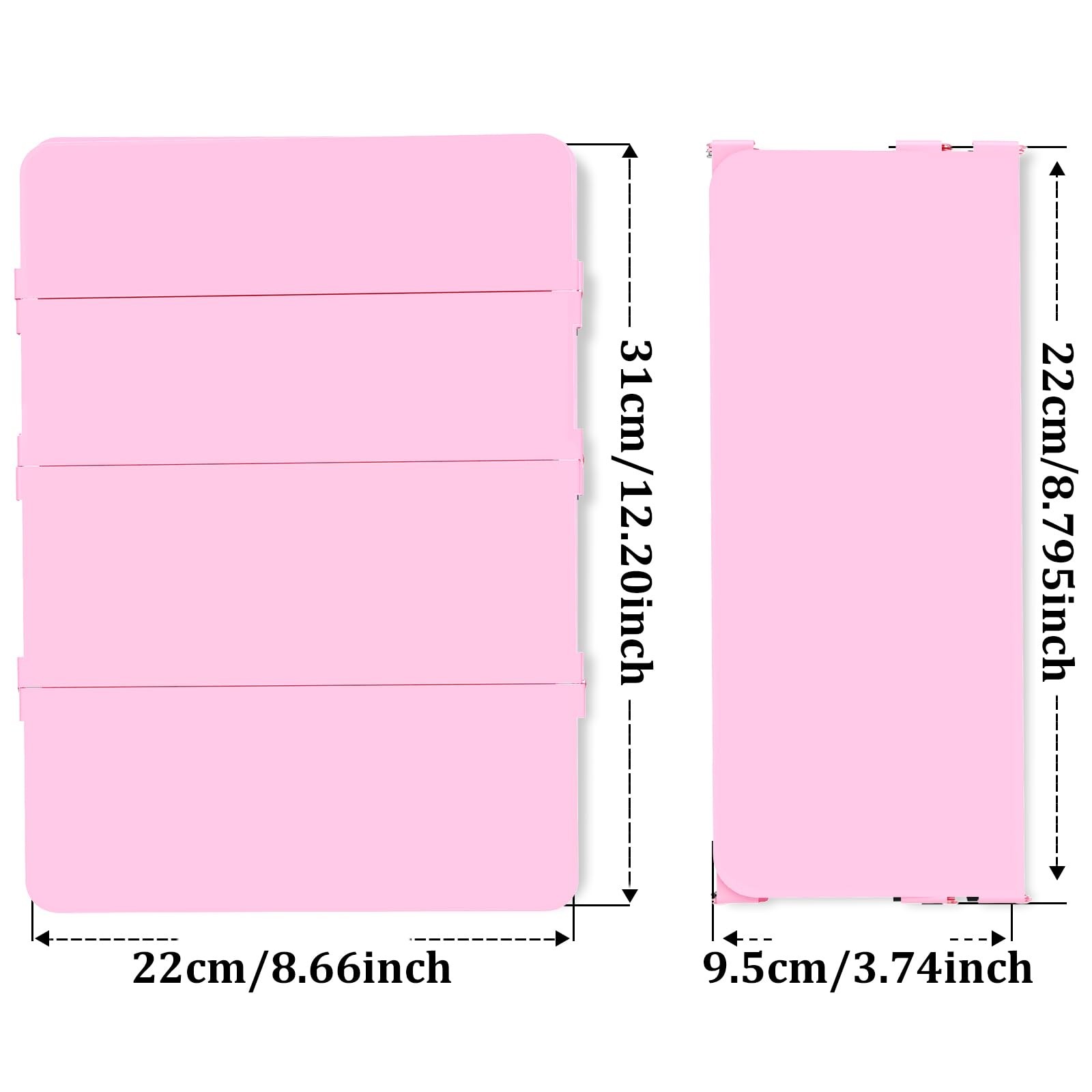 Nursing Clipboard Foldable-4 Layers Aluminum Nurse Foldable Baby Pink