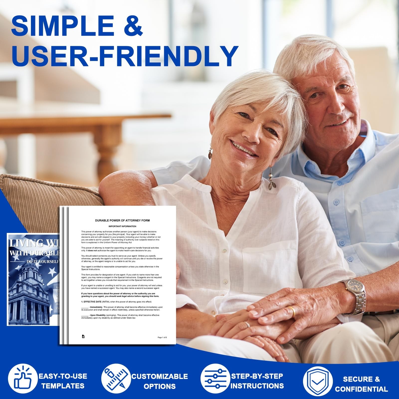 Legal Forms Kit Estate Planning Documents Durable Power Healthcare Directive Wil