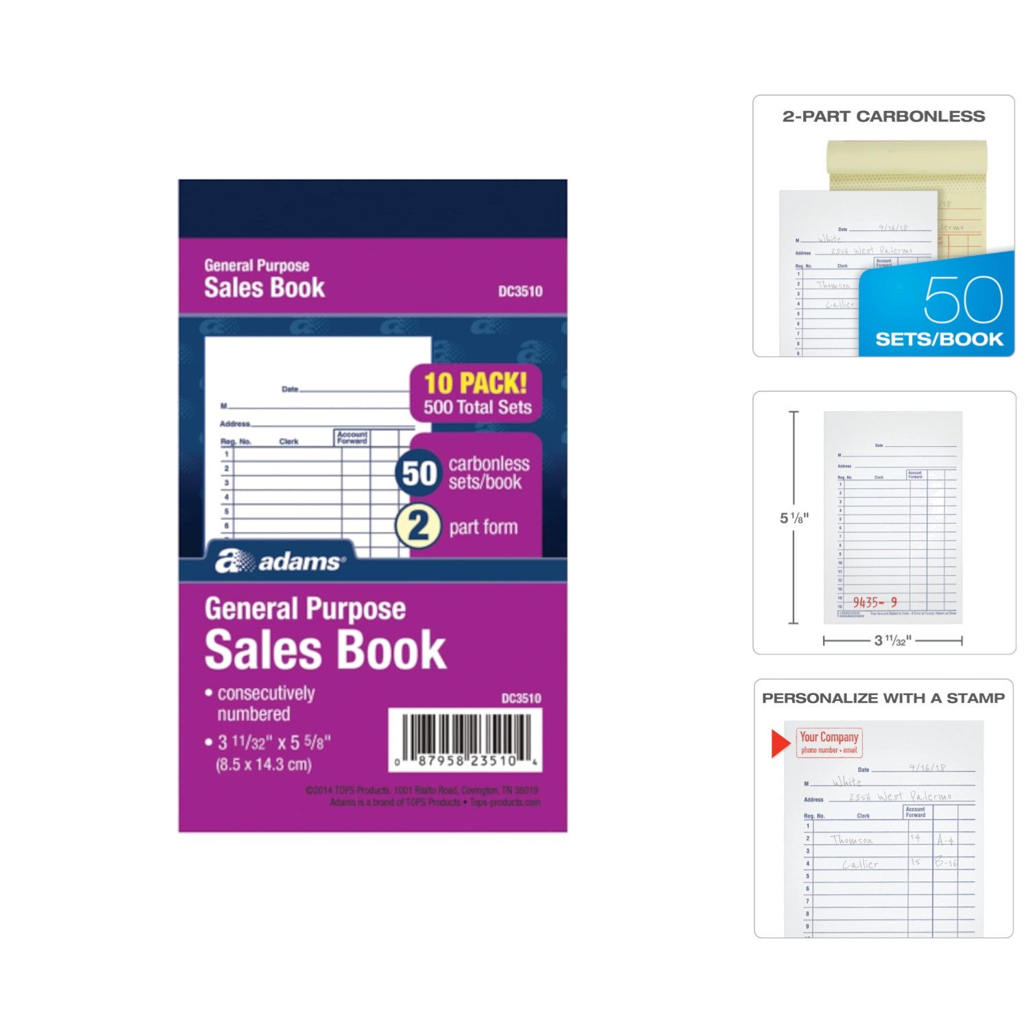 50-Set Carbonless Sales Book – Essential for Every Business Transaction