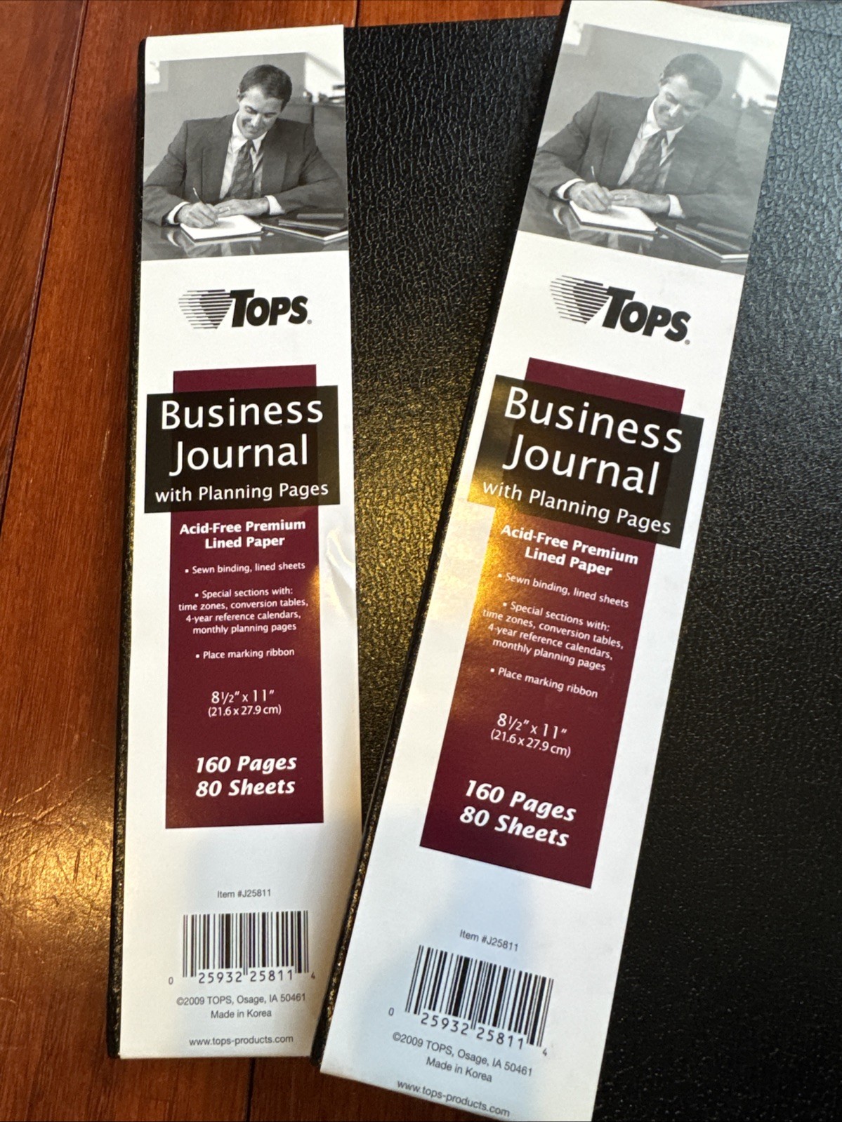 (2 Pack) Tops Professional Journal Casebnd 80 Sheets 8-1/2″x11″ Black J258112