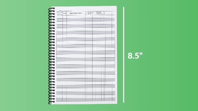 Premium Check Book Register & Debit Card Ledger Notebook – Expense Tracker, 2 Pc