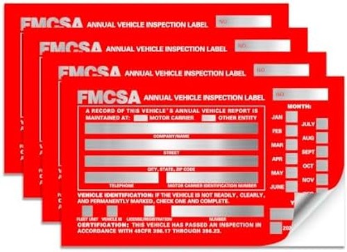 Annual Vehicle Inspection Report Form 25-pk 3-Ply Carbonless, 8.5″ x 11.75″ +…
