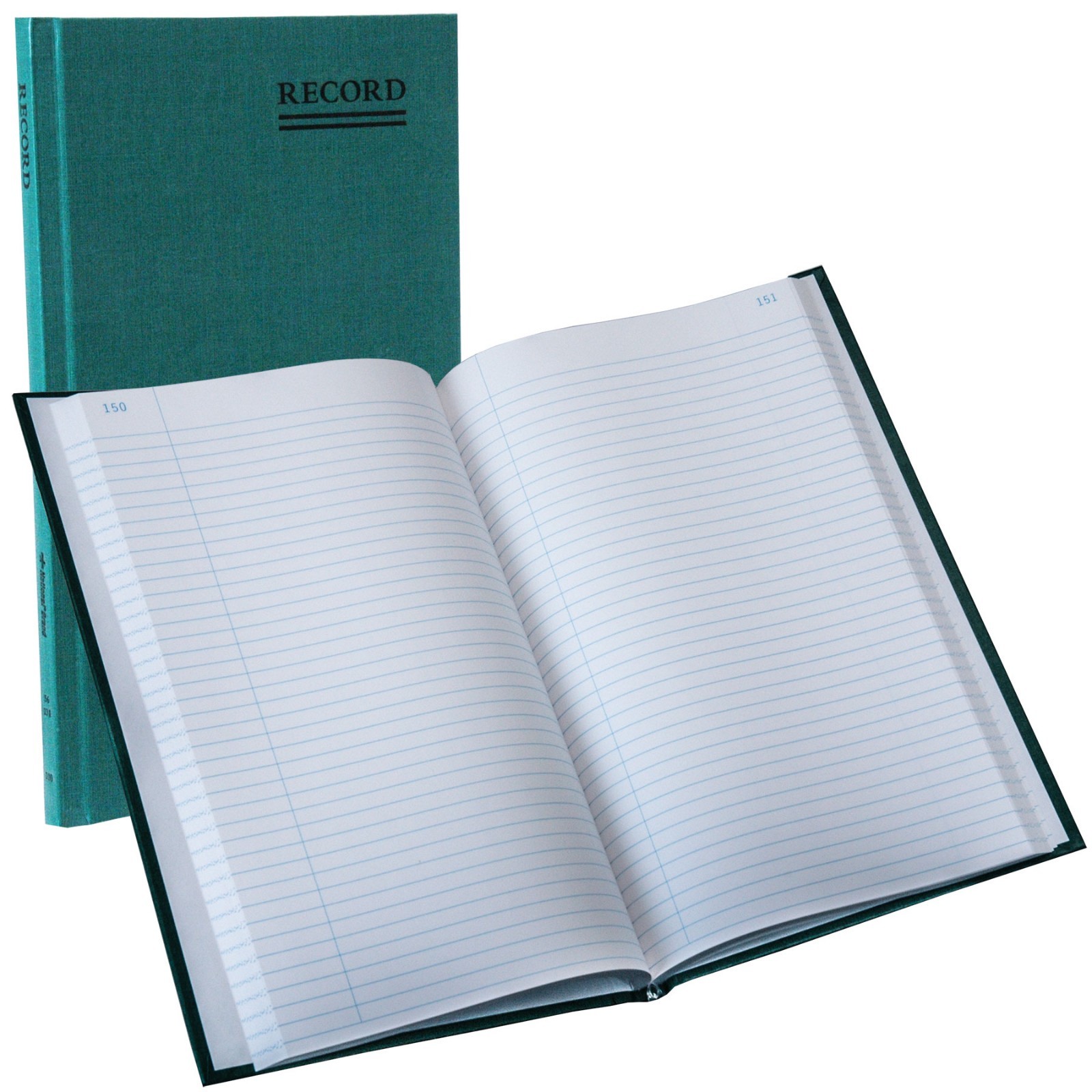 National Brand 56-131 Record Book, 300 Pages, 7-1/4 x 12-1/4″, Emerald Series