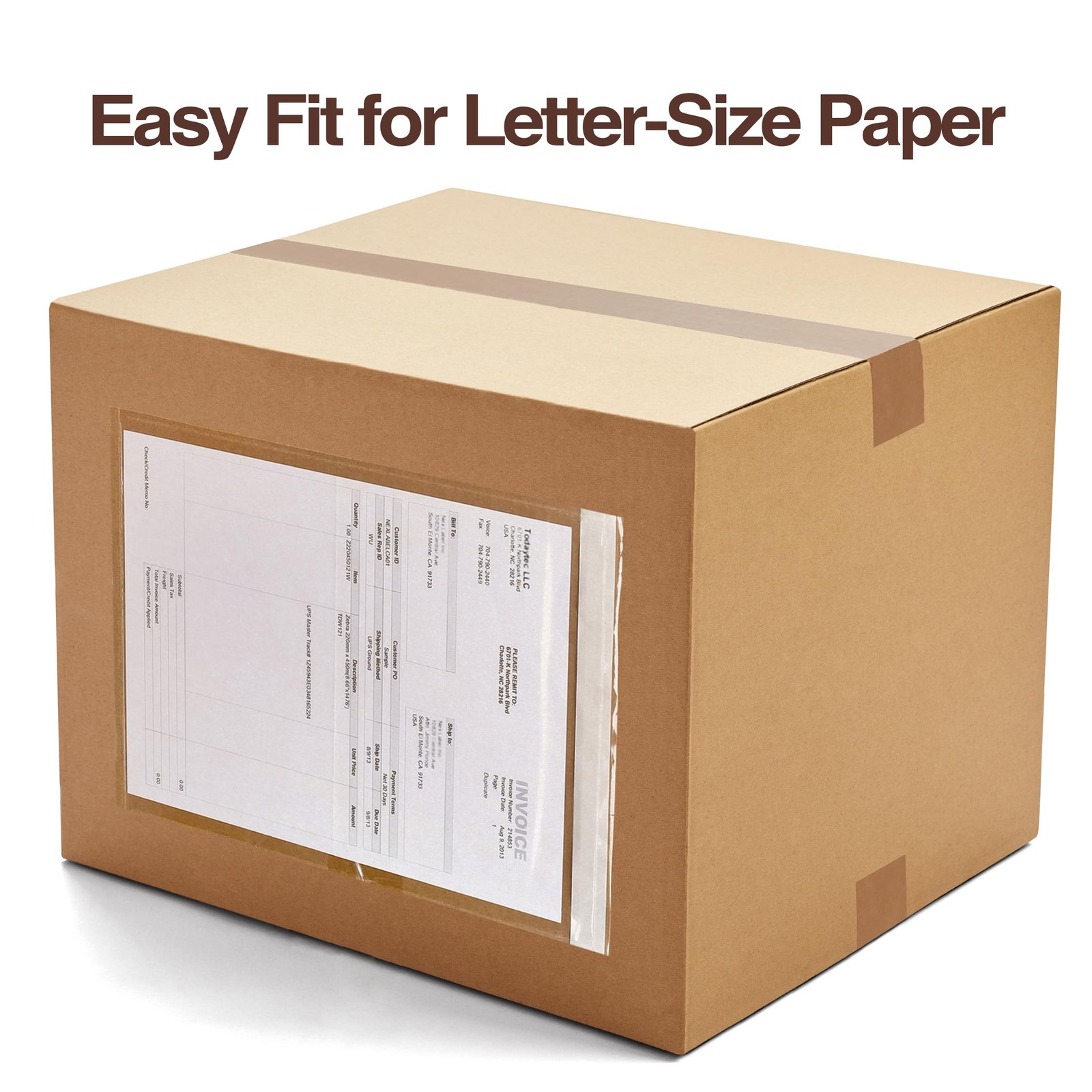 100 PCS 9.5×12 Inch Waterproof Shipping Label Sleeves Packing List Envelopes