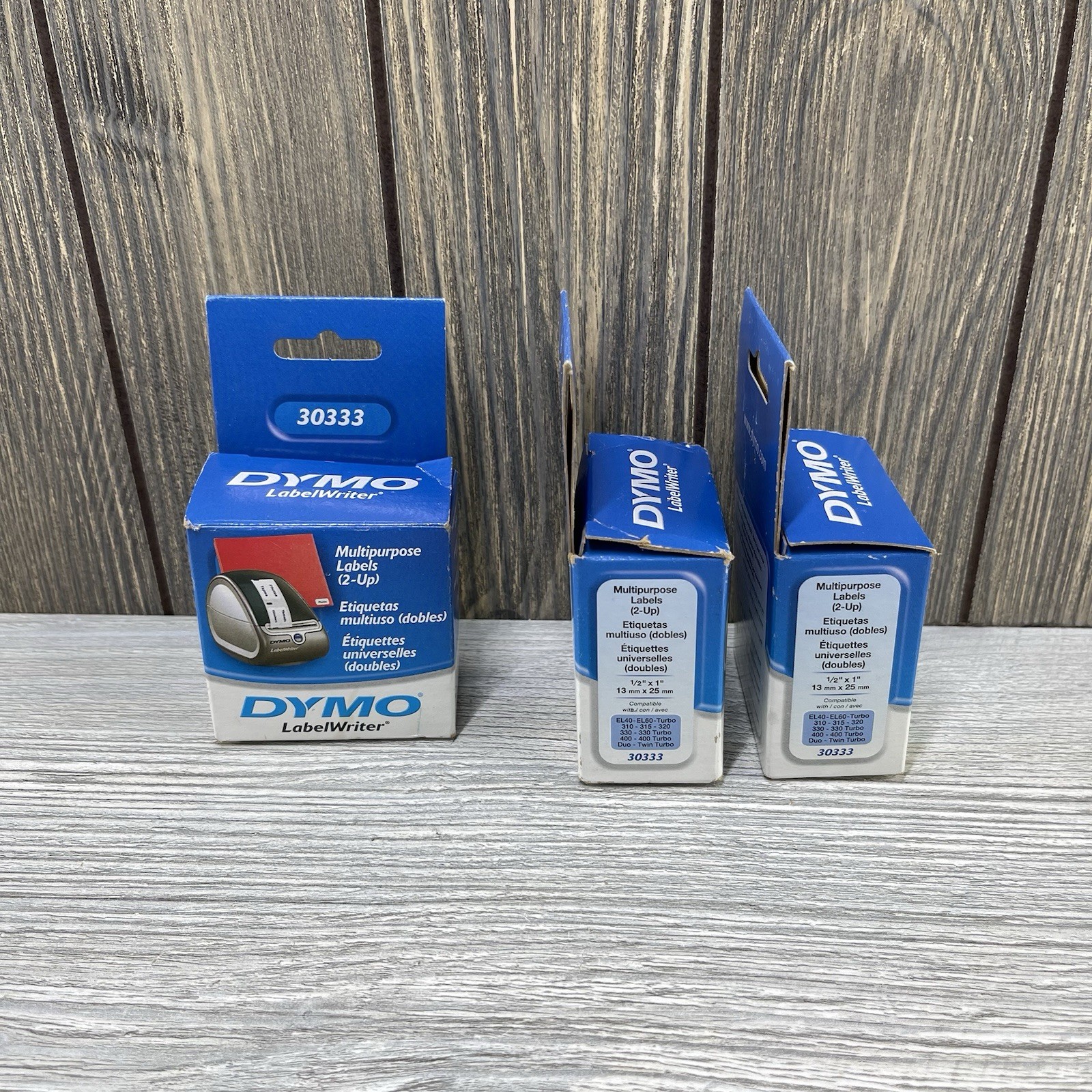 DYMO LabelWriter Multipurpose Labels 1/2 x 1 White 1000 Labels/Roll 30333 Lot 3