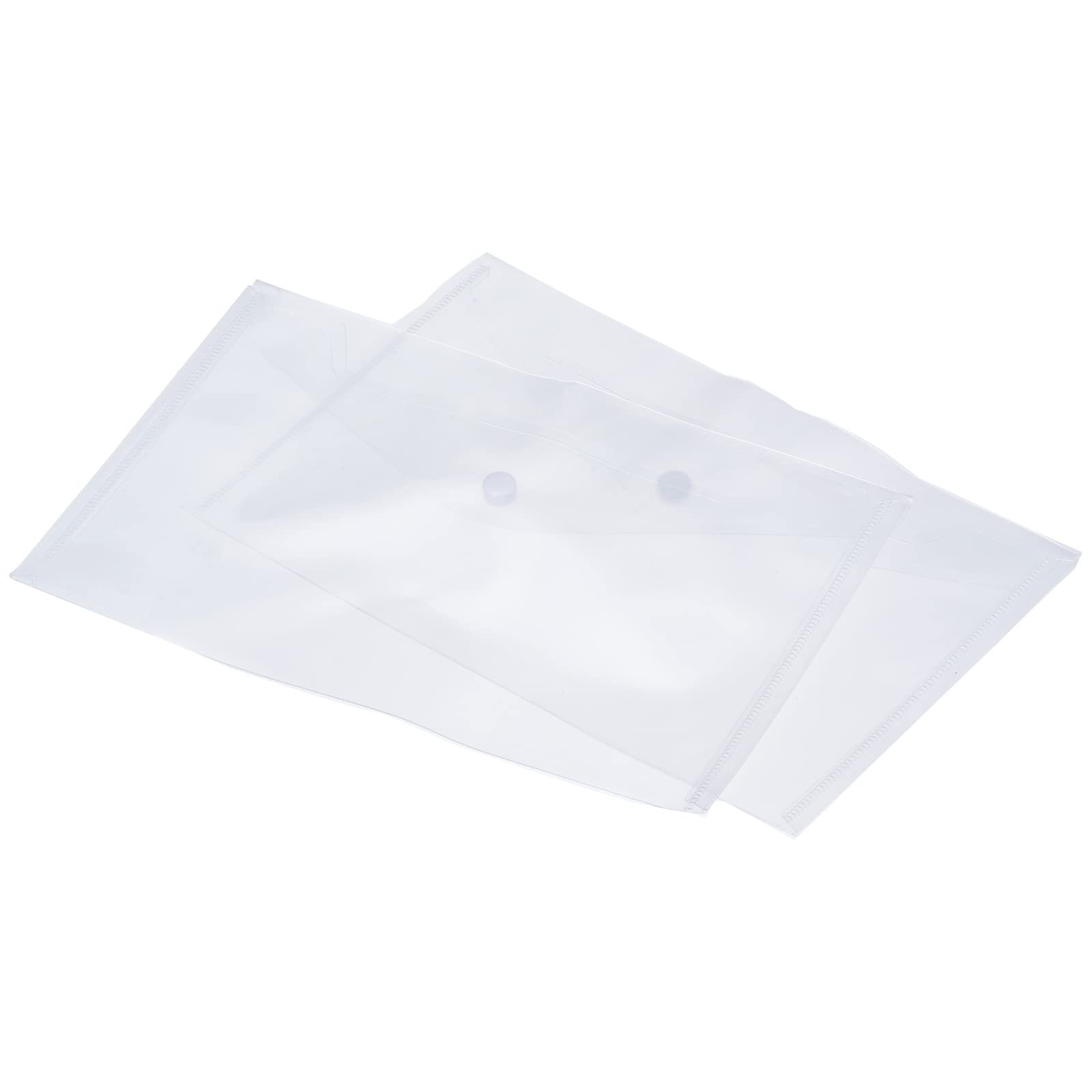 MECCANIXITY File Folders, A5 Size Plastic Envelopes Document Organizer Clear