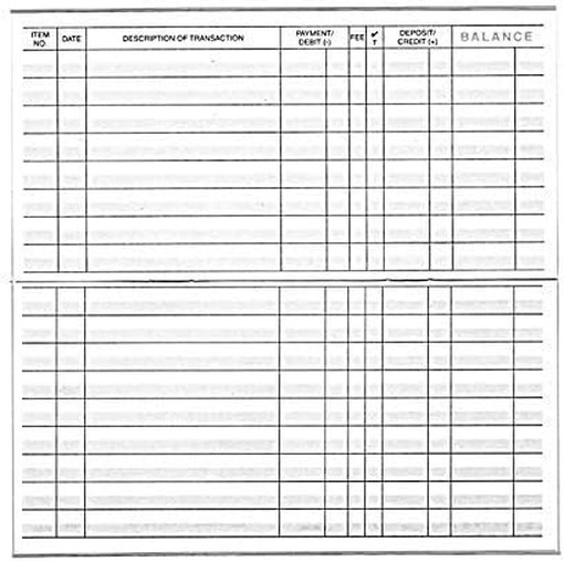 12 Check Registers For Personal Checkbook – Checkbook Ledger Transaction Registe