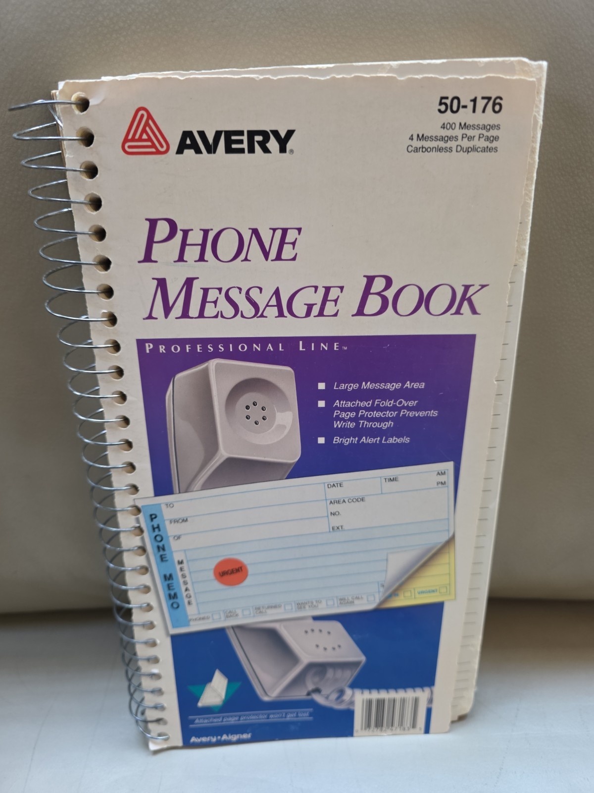 Phone Message Log Book by Avery and Rediform (Lot of 2)
