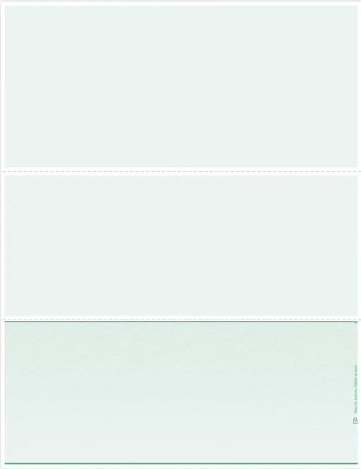DLB833 Blank Laser Check Bottom Format – 500 checks