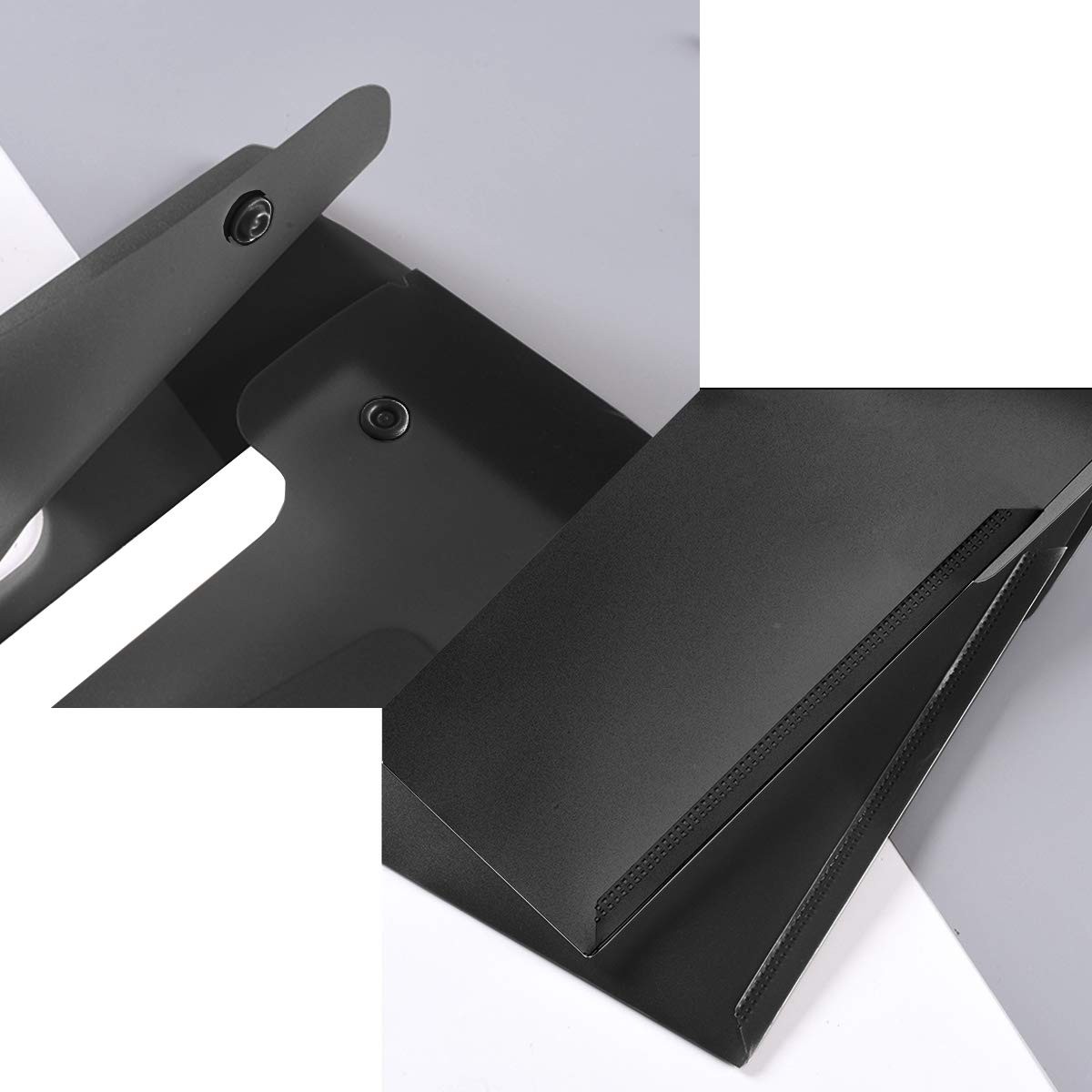 Enyuwlcm A4 Plastic Envelopes Document Holder with Handle Poly 5 Pack, Black