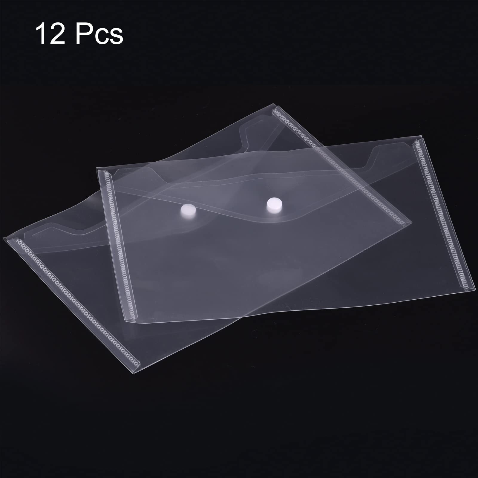 MECCANIXITY File Folders, A5 Size Plastic Envelopes Document Organizer Clear