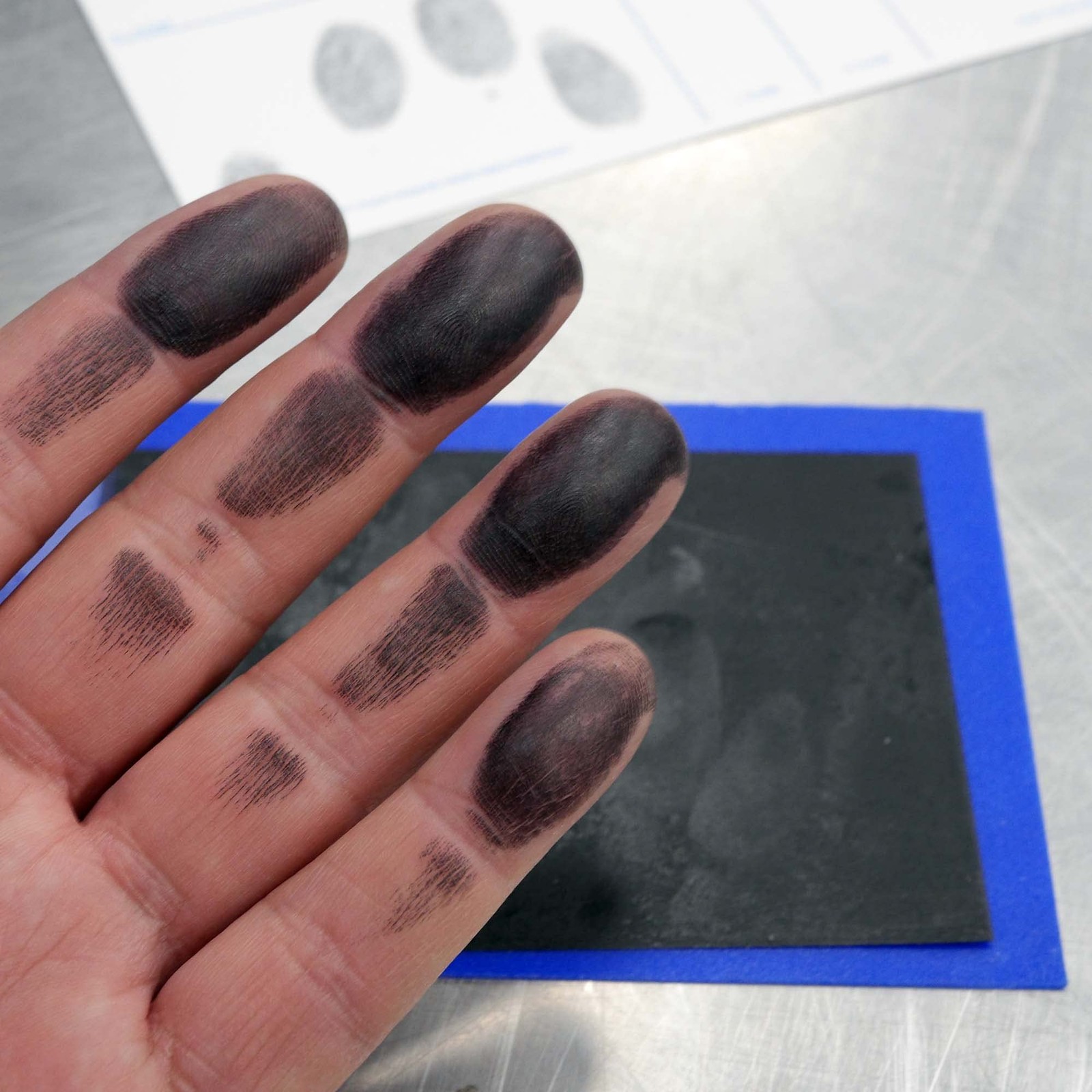 Crime Scene Fd-1164 Fingerprint Kit 5 Xl Ink Strips 5 Cards And Directions. Use